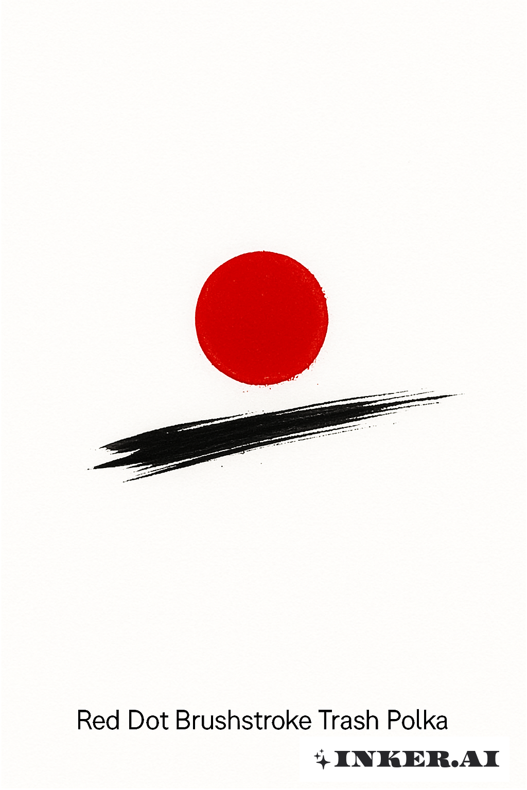 Point Rouge Pinceau Trash Polka