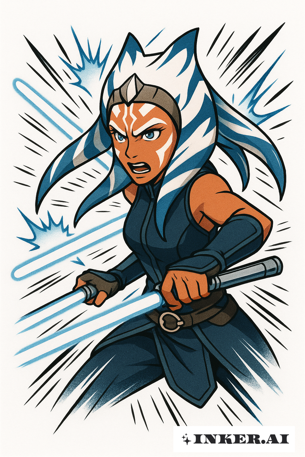 Duel Dynamique d'Ahsoka de Star Wars