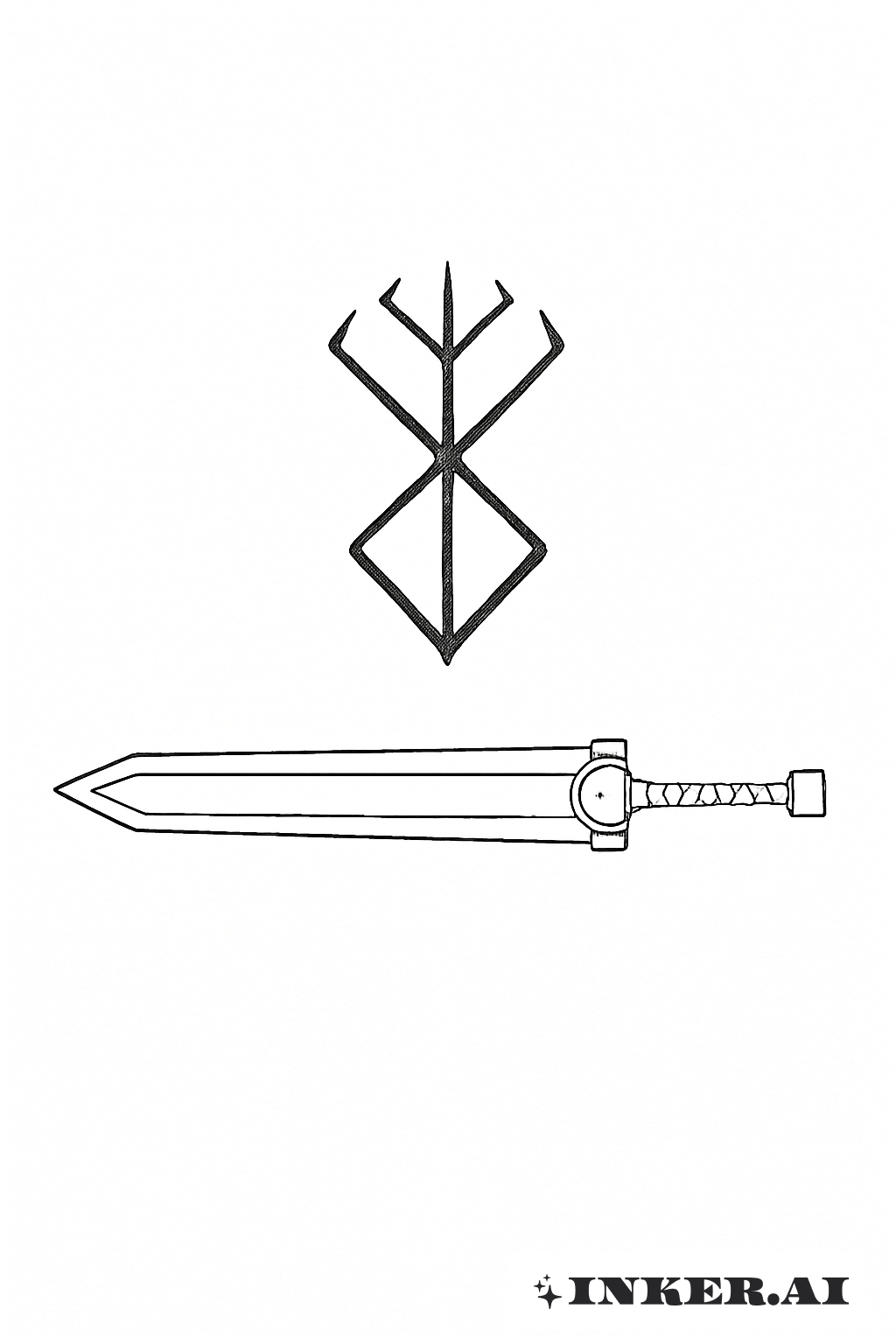 簡約的獻祭印記與斬龍劍