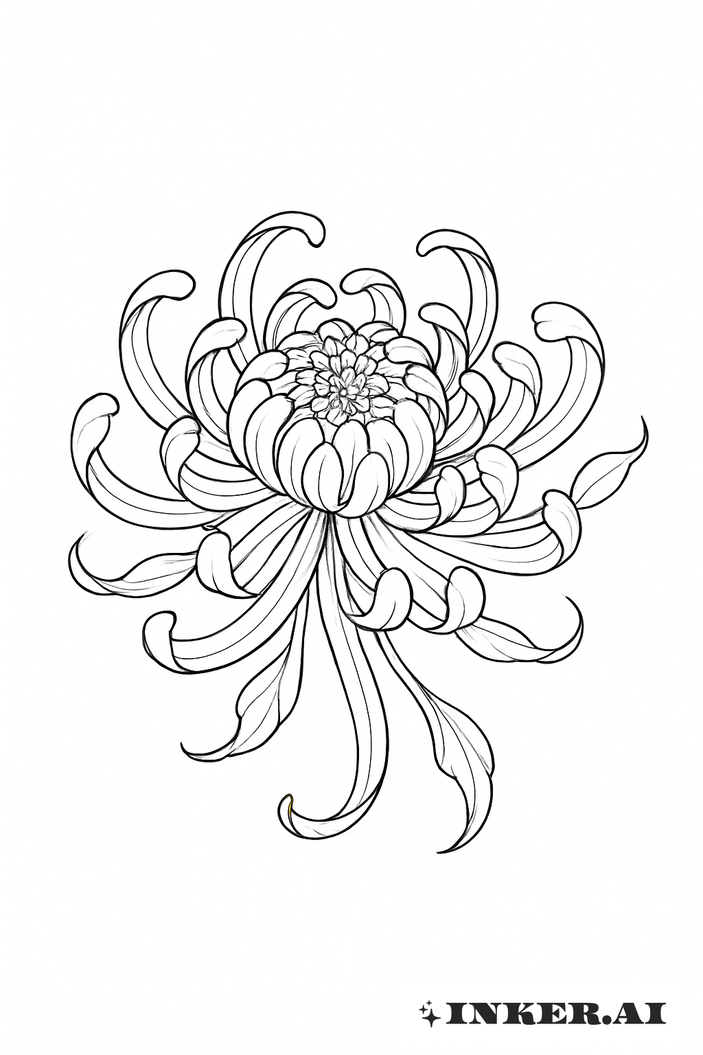 Fleur de Chrysanthème Yakuza Délicate