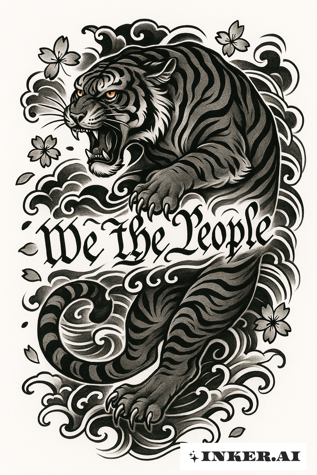 猛虎守護著人民憲章文