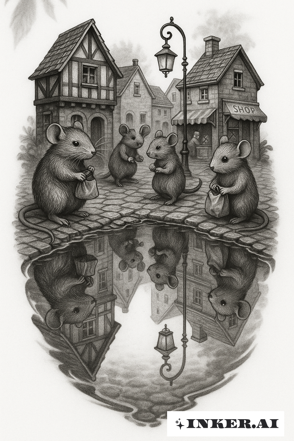 Reflection of Mouse Town
