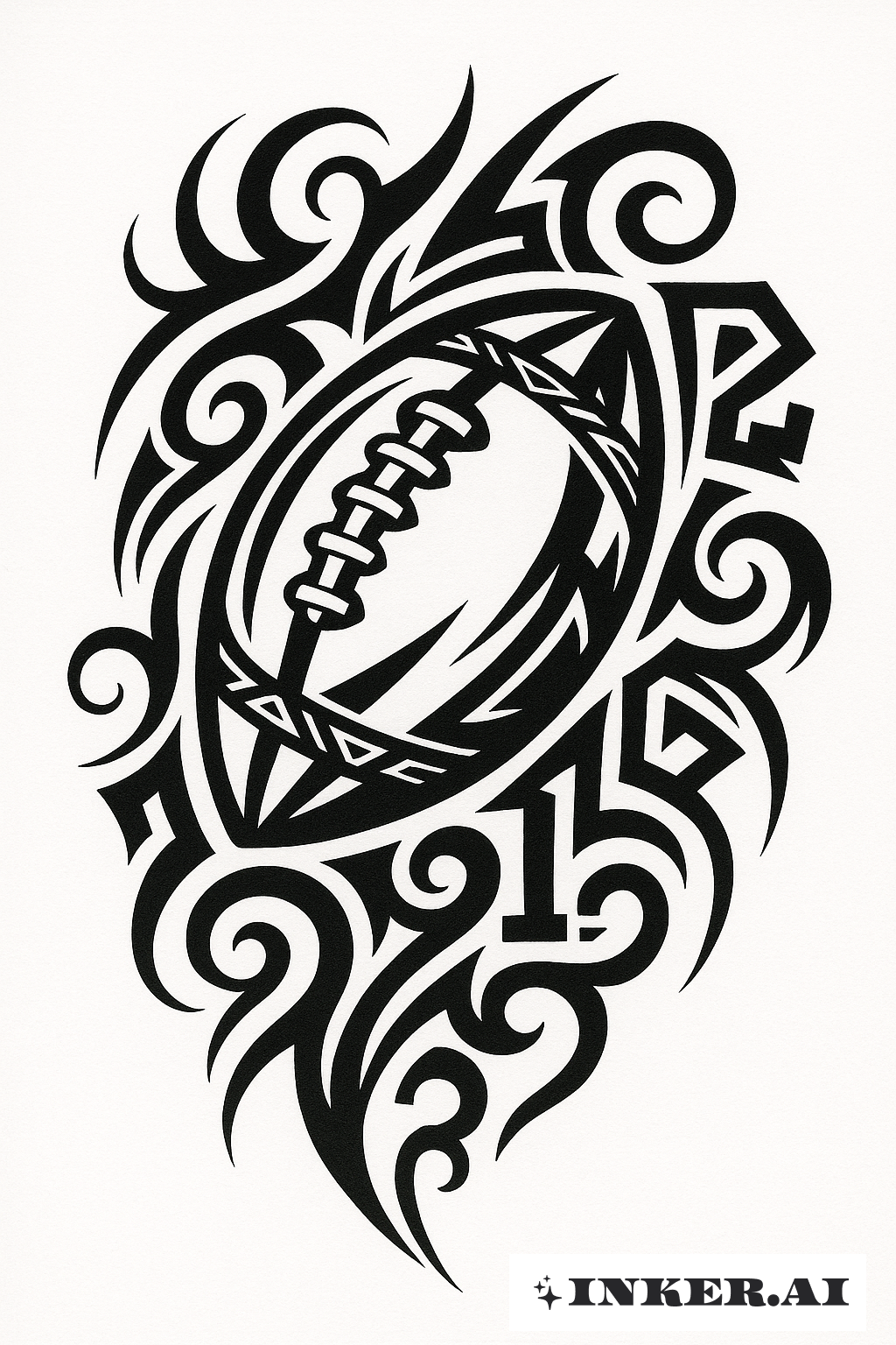 四分卫亚伦·罗杰斯的部落风格纹身