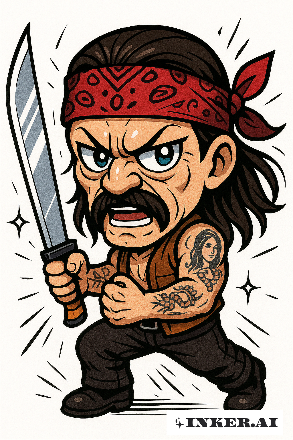 Super Deformed Machete Danny Trejo