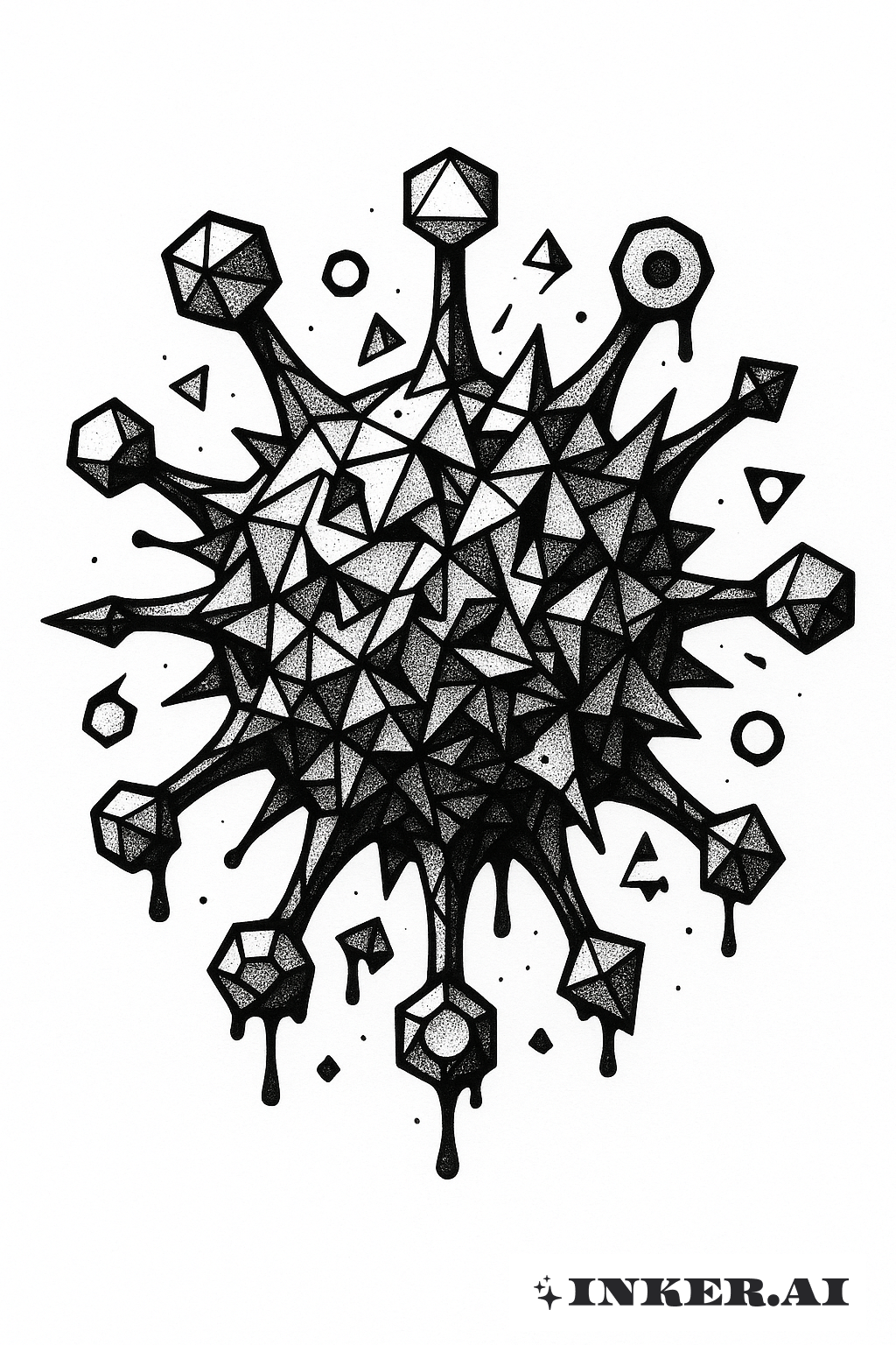 Un Virus Géométrique Abstrait et Infecté