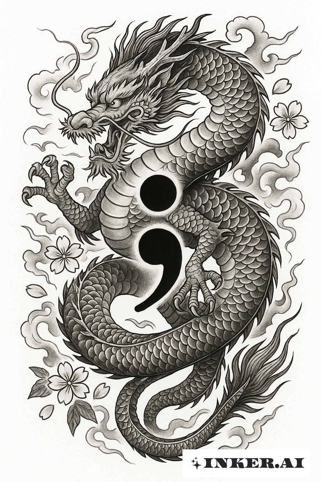 Dragon Gardant Le Point-virgule