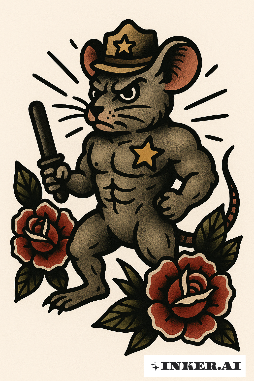 The Fierce Mouse Town Guardian