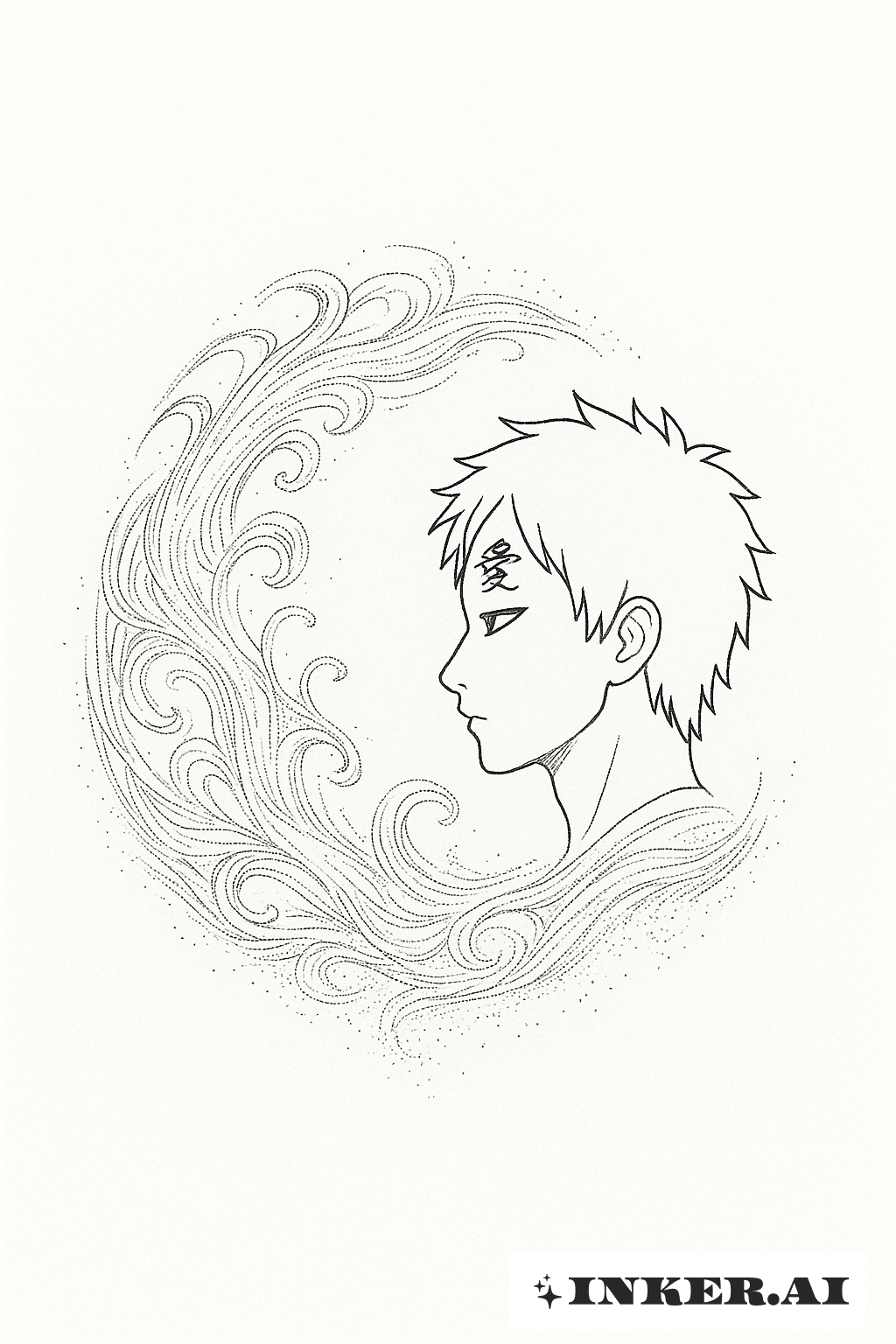 Gaaras zarter Sand-Schild