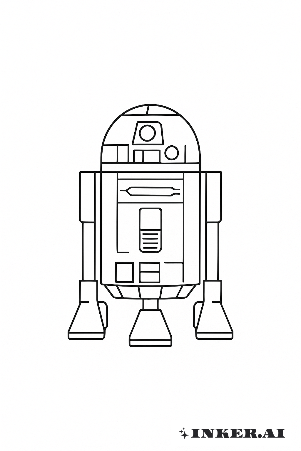 Ébauche minimaliste de Star Wars : R2-D2