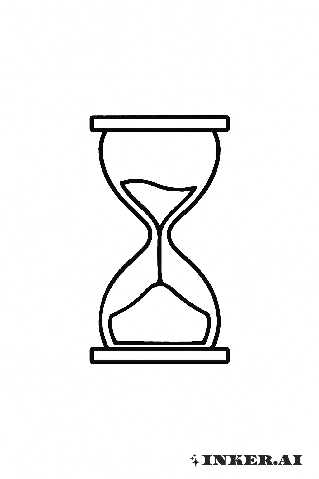 Das Unverzierte Stundenglas Memento Mori