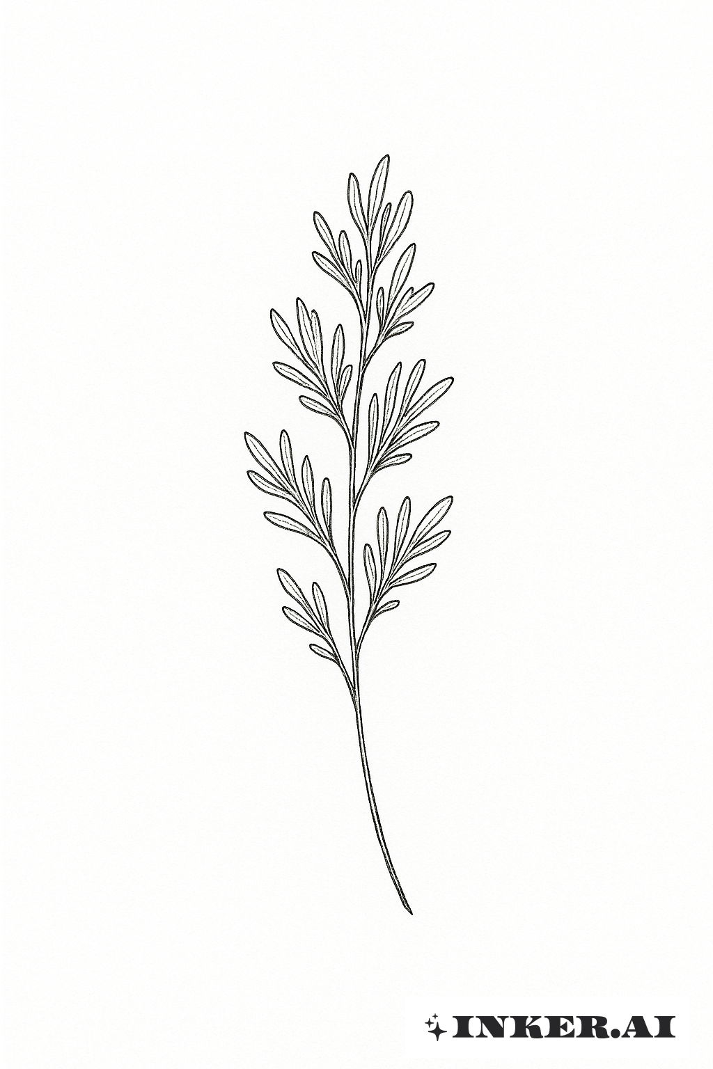 A Single Delicate Sagebrush Sprig