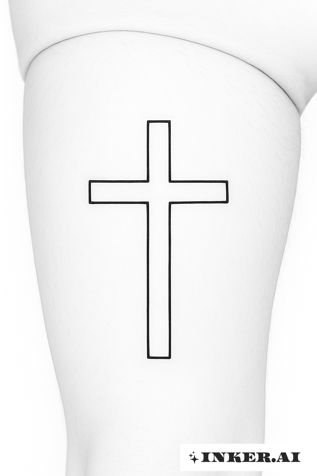 Uma Cruz Limpa na Coxa Superior