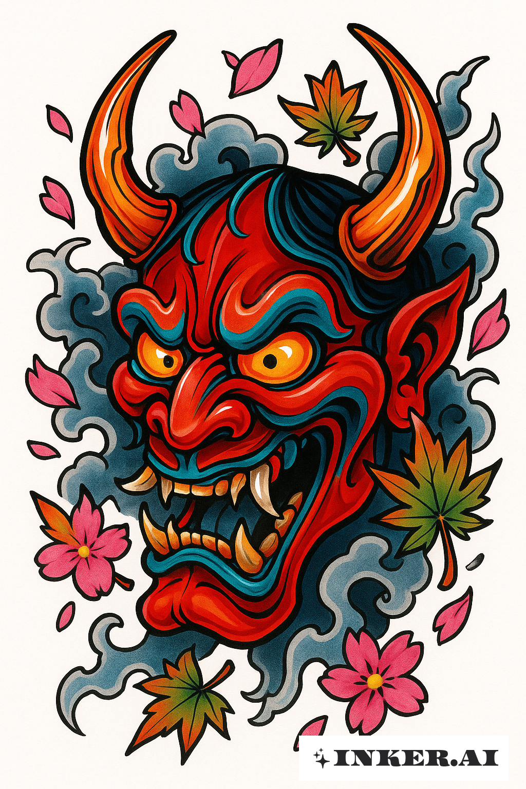 Mặt nạ Hannya Trường Phái Mới được Tái Tạo