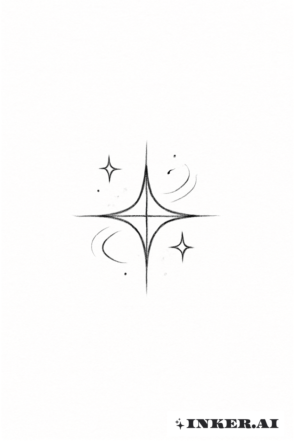 Ein Winziges Übernatürliches Aquarisches Sternensymbol