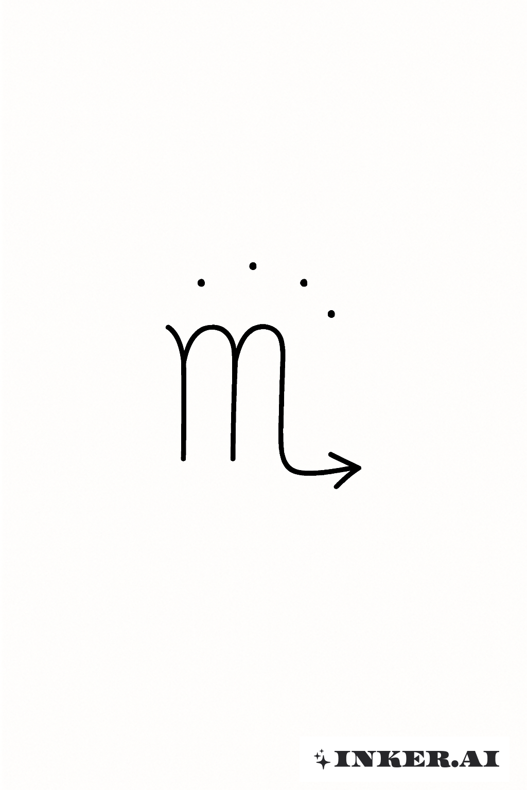 Minimalist Scorpio Star Dots