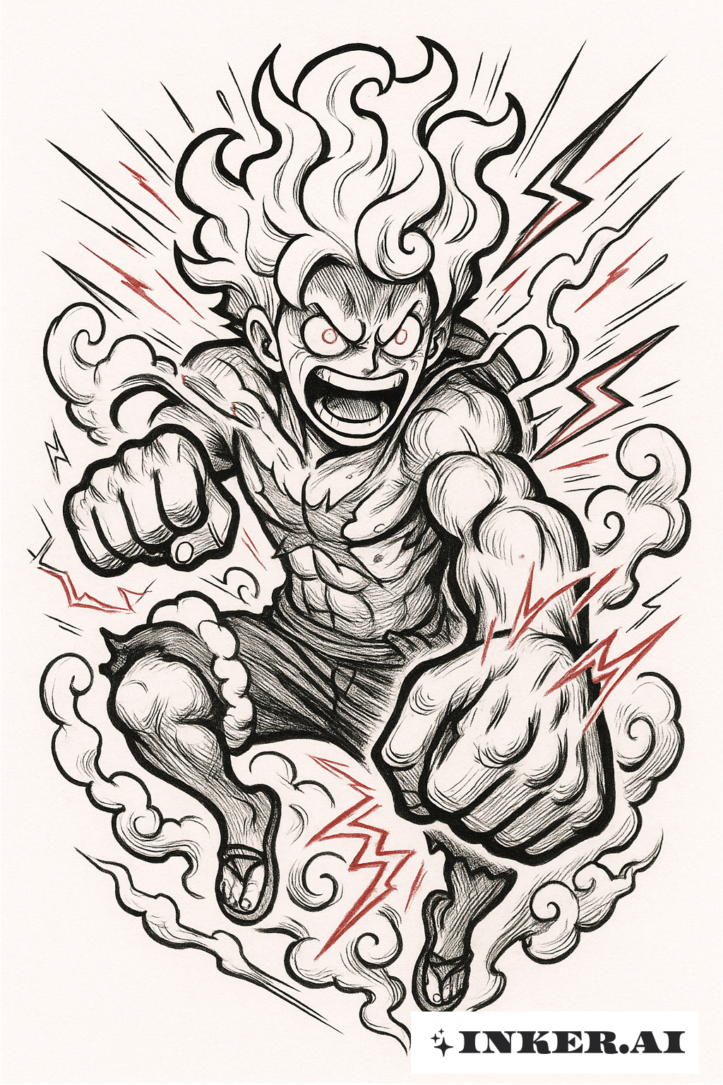 ダイナミックなワンピース ルフィ ギア5 攻撃