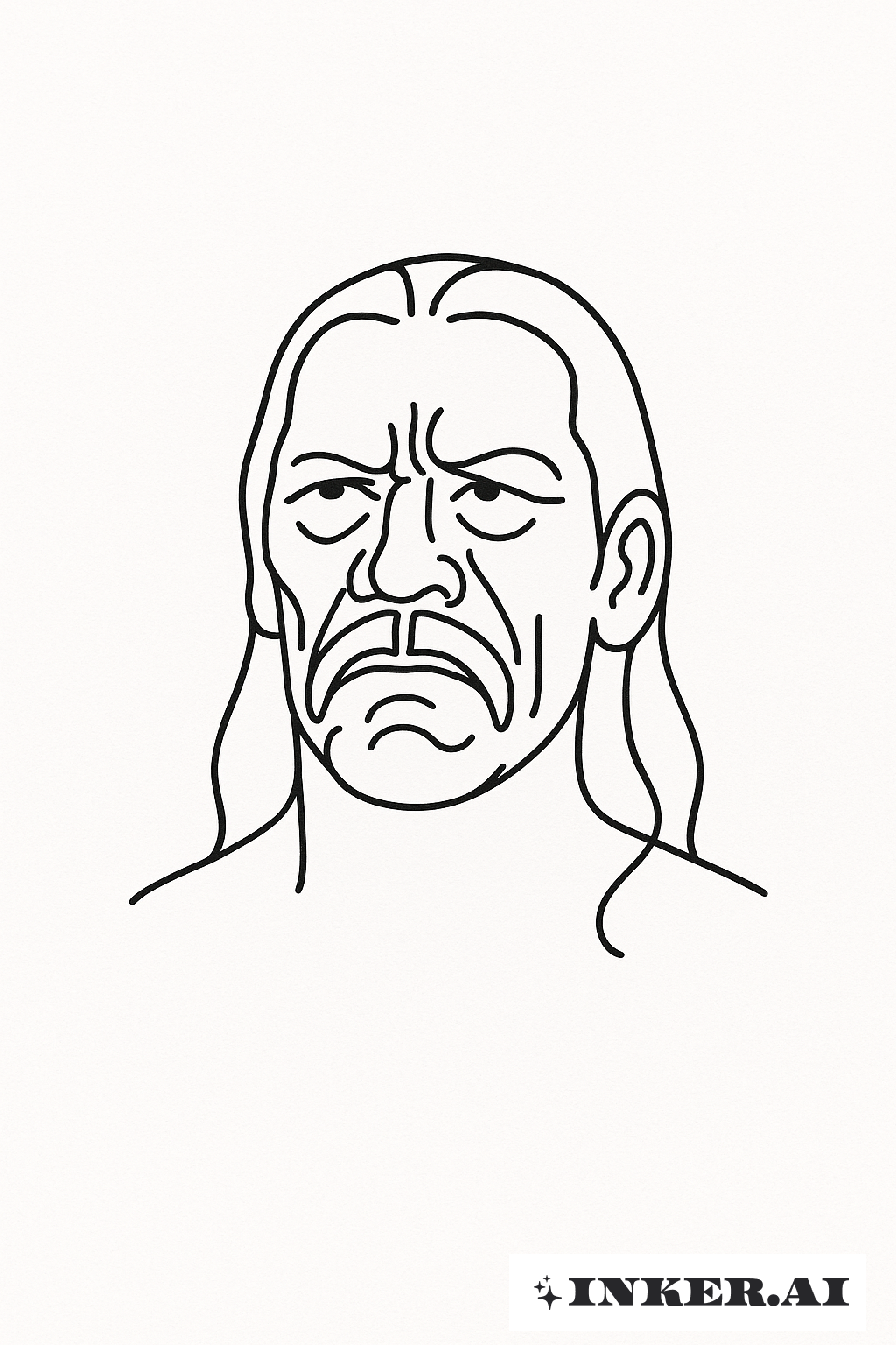 Danny Trejo In Einer Ununterbrochenen Linie