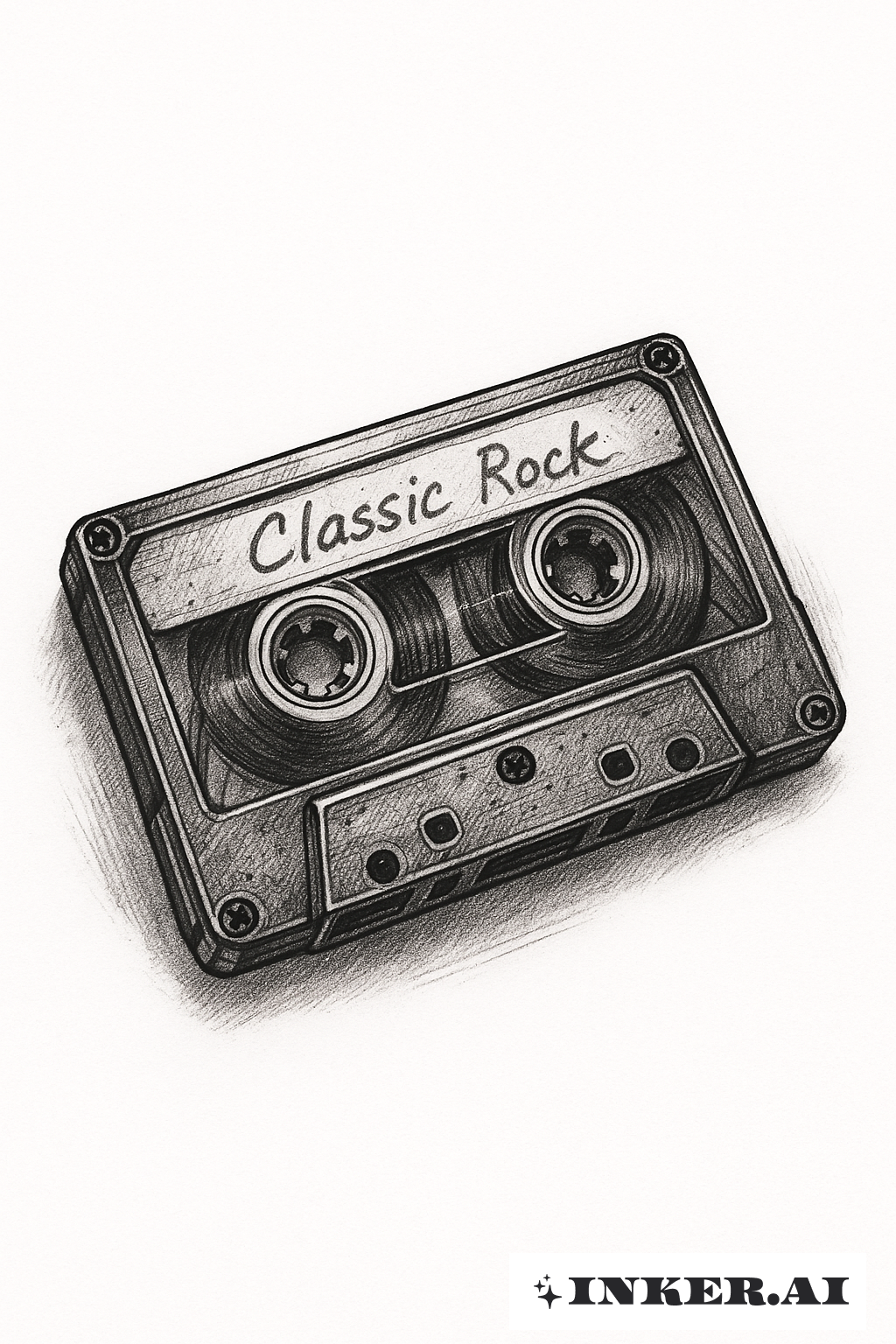 Ein Übernatürliches Kassettenband mit der Aufschrift "Classic Rock"