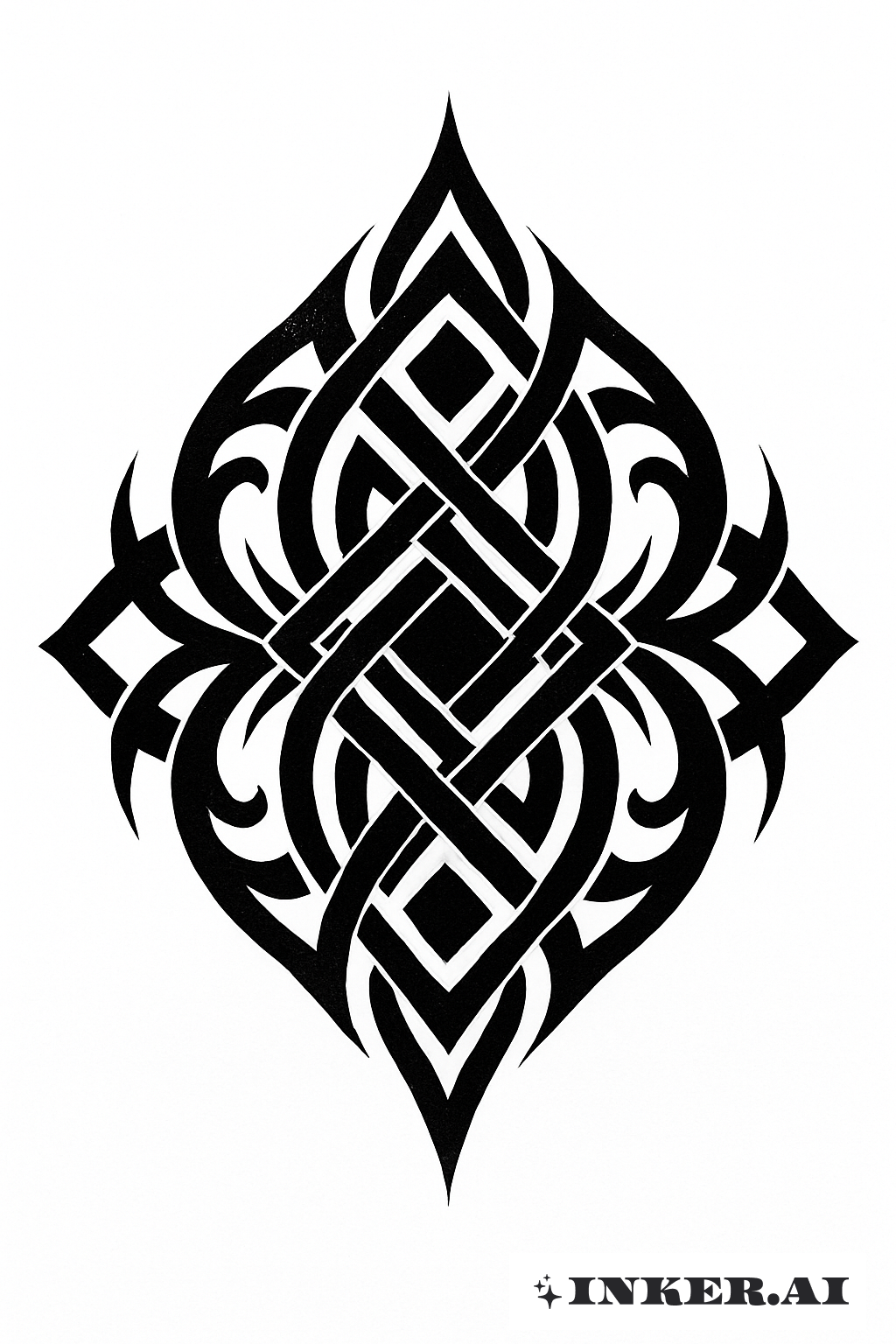 Interlocking Bands Forming A Diamond