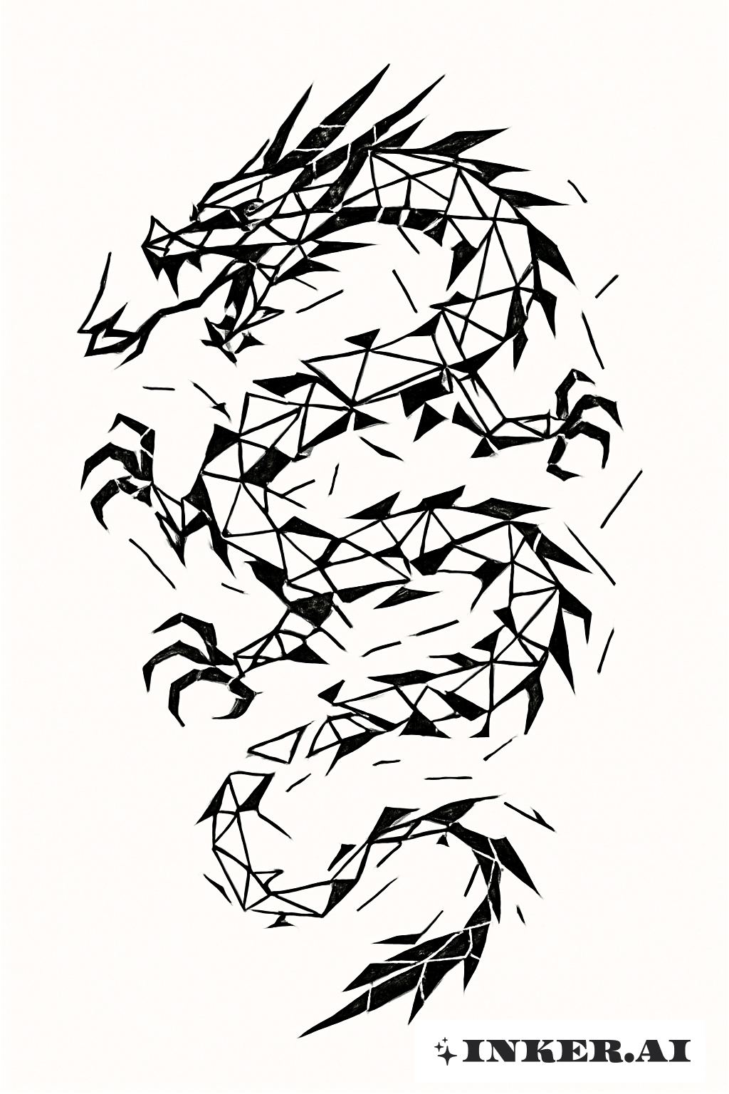 破片幾何中国ドラゴン
