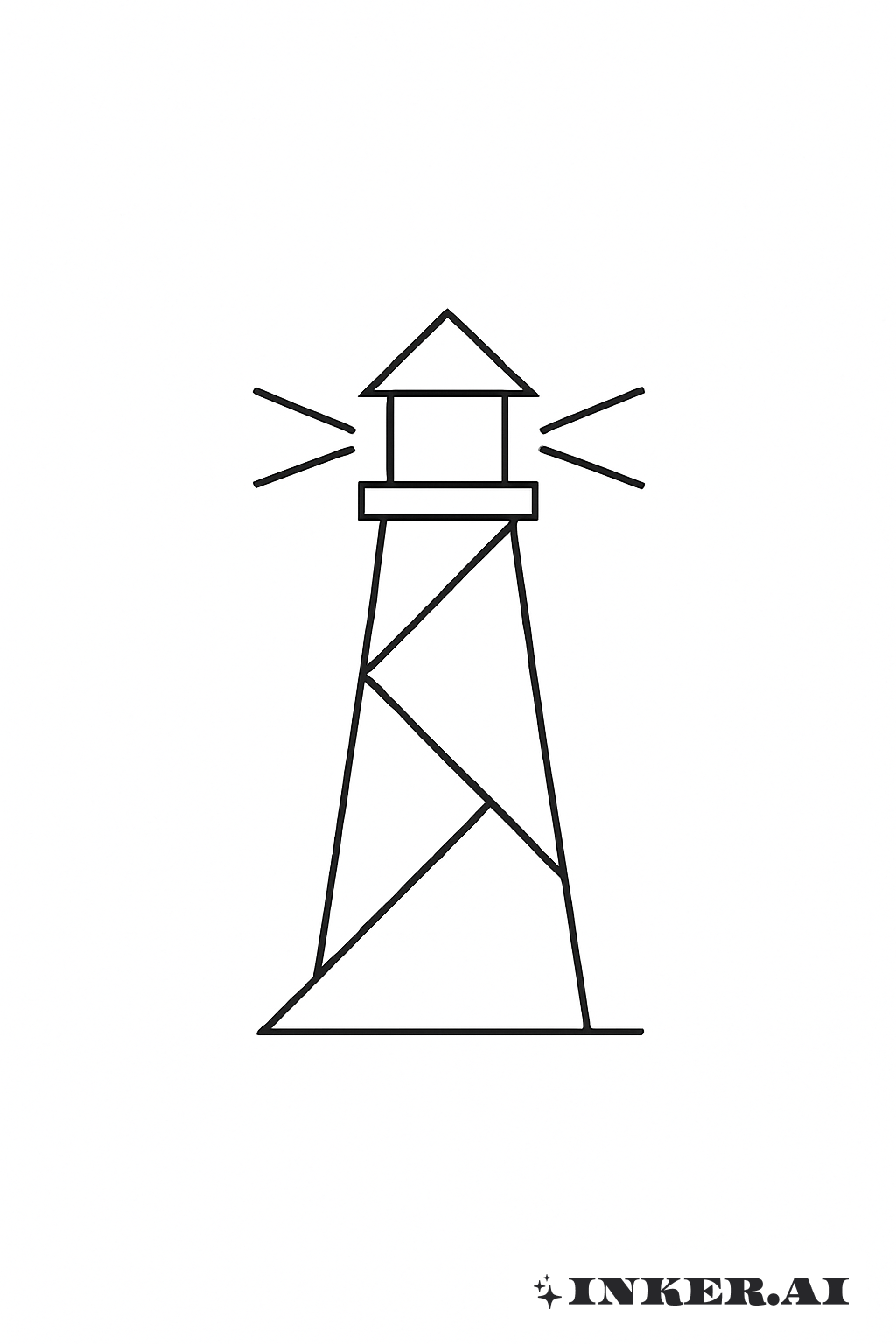 Phare Géométrique Abstrait
