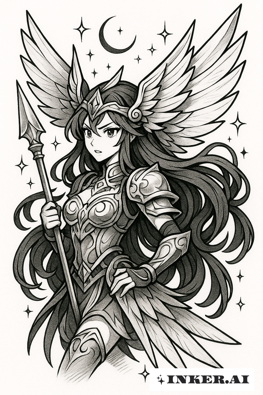 Celestial Winged Valkyrie Guardian