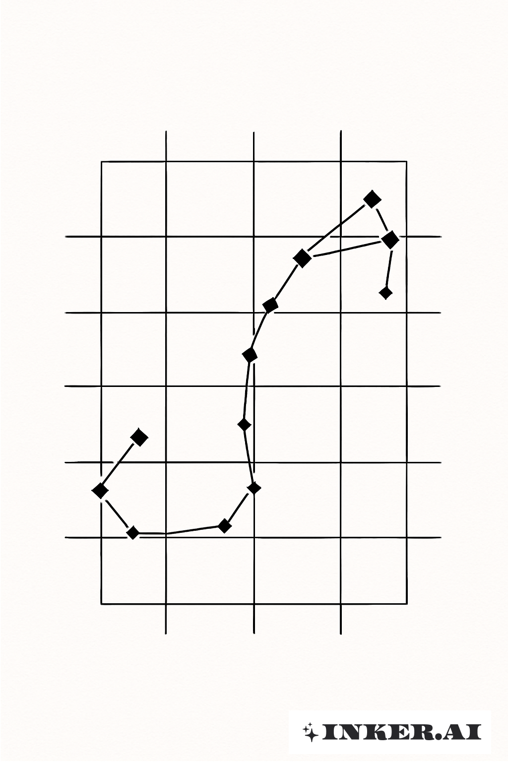 Linear Scorpio Constellation Grid
