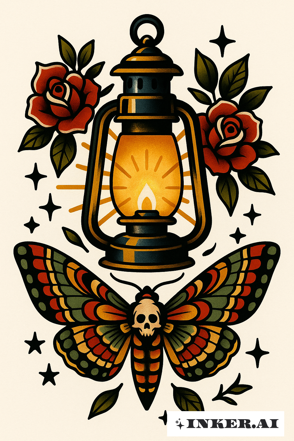 Sailor's Lantern Illuminates A Death Moth