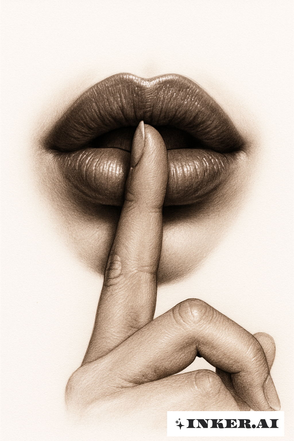 Lips With A Shhh Shadow