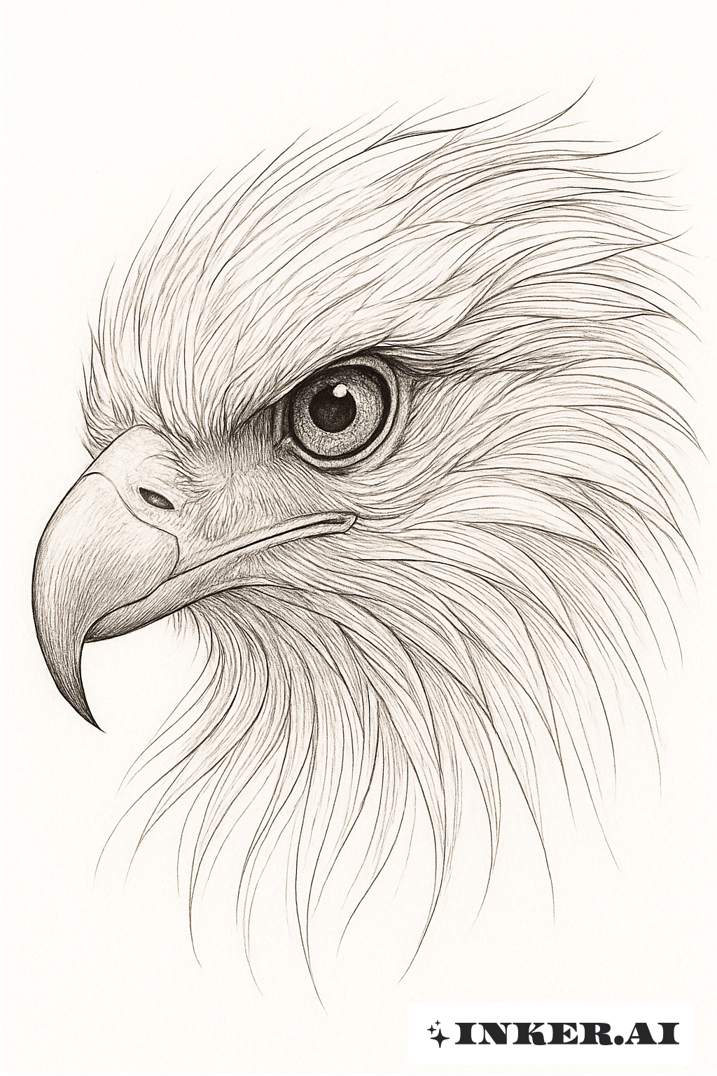 Olho da Águia com Detalhes Intricados