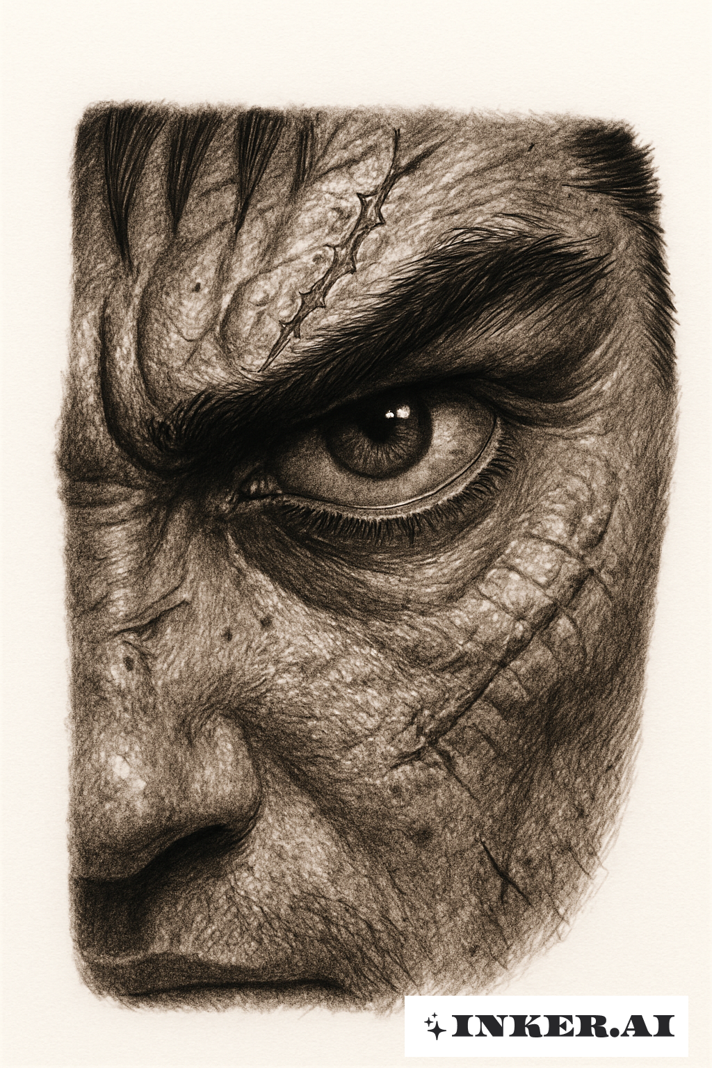 Guts' Rachsüchtiges Auge in Berserk