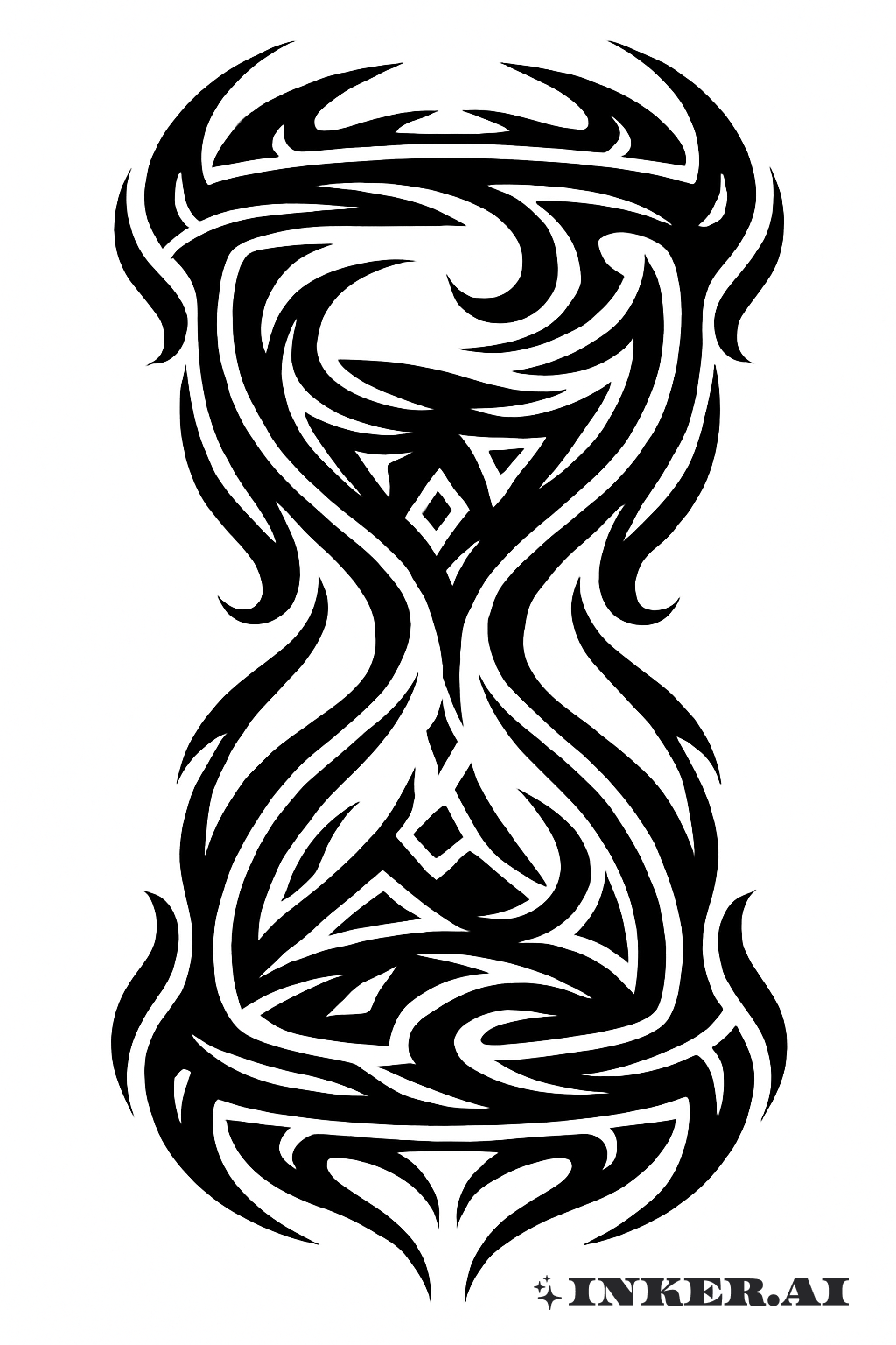 Sablier Tribal Écoulant