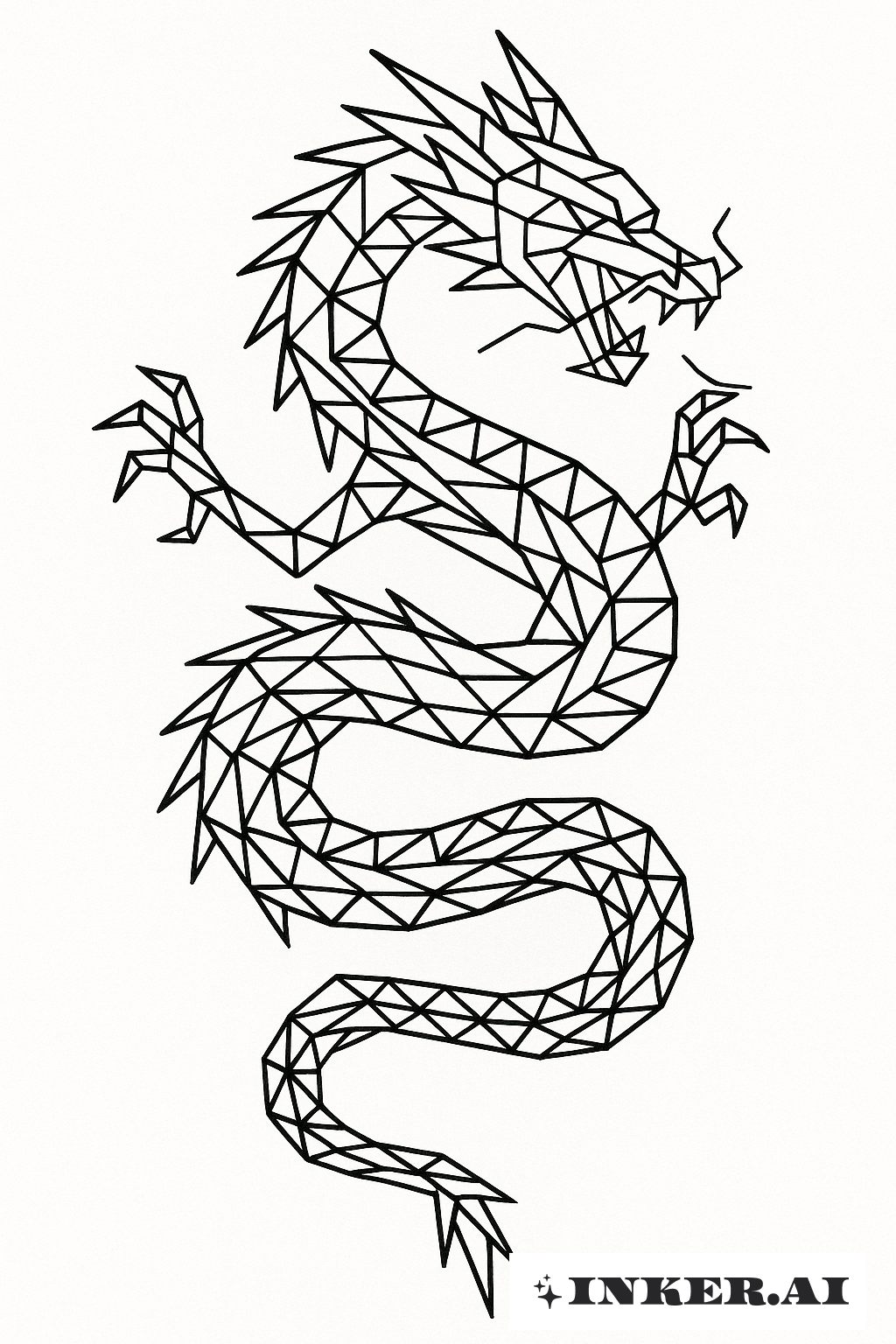 線形幾何学的中国龍