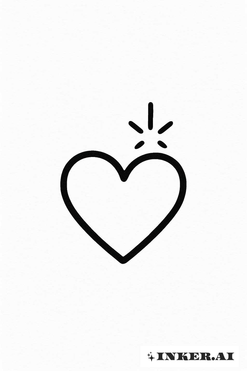 Trái Tim Với Tia Chớp Nhỏ