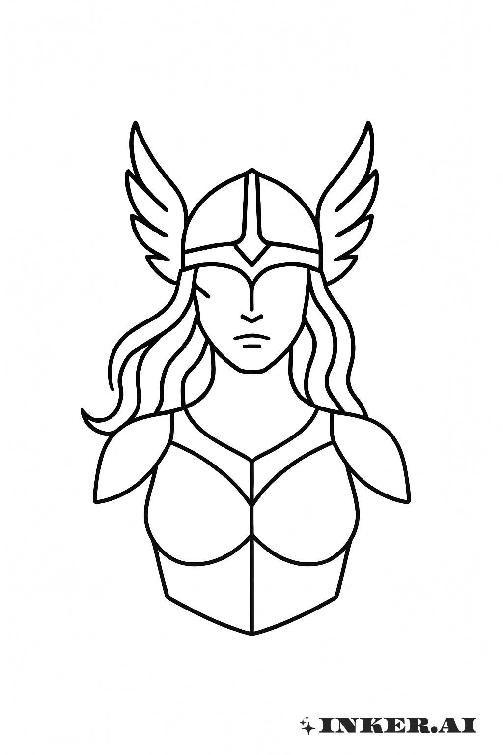 Simple Valkyrie Outline