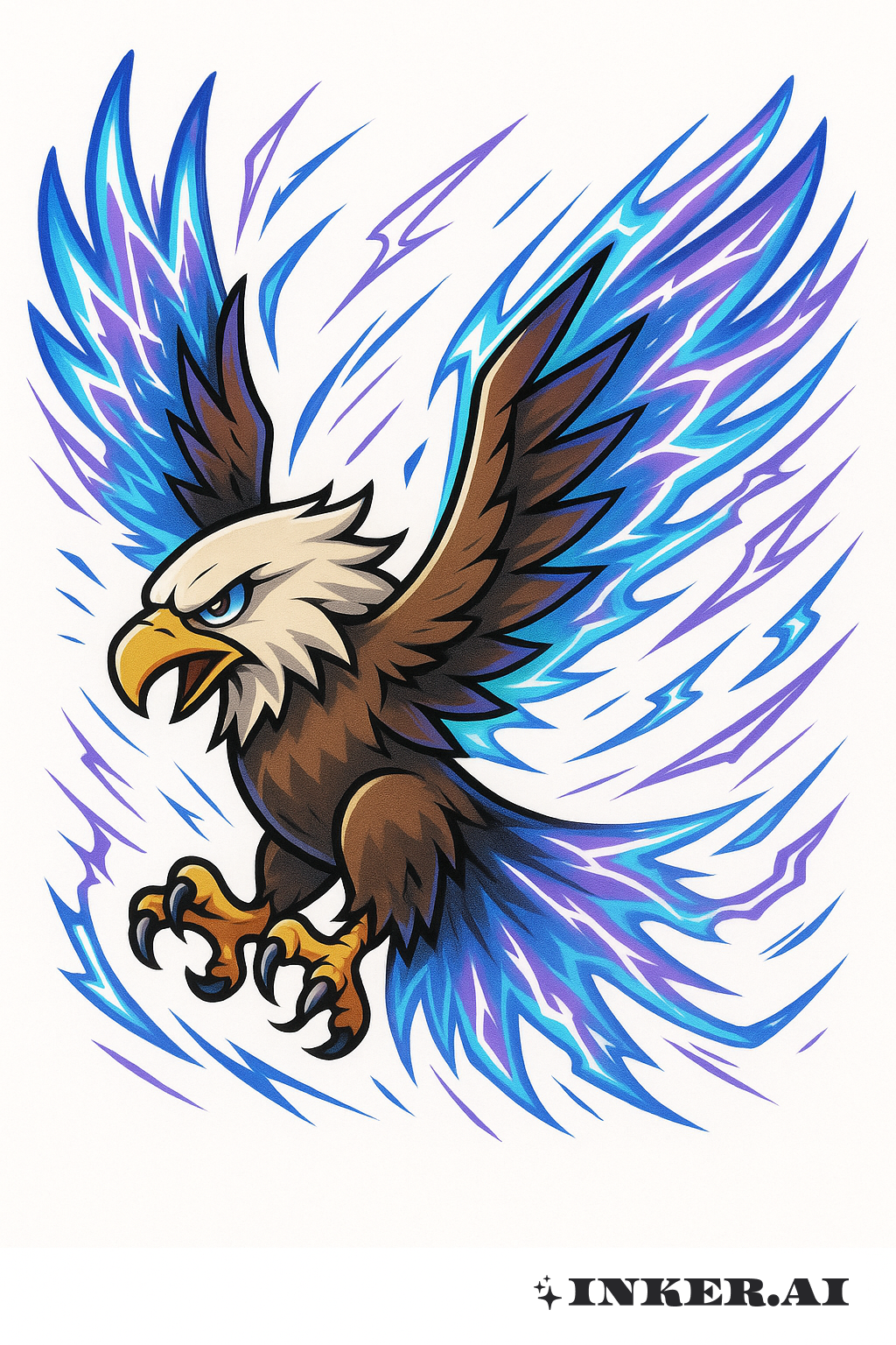 Eagle Spirit With Energy Wings
