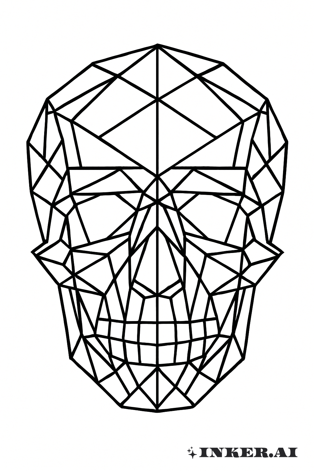 Totenkopf Formado Por Linhas Intersectantes