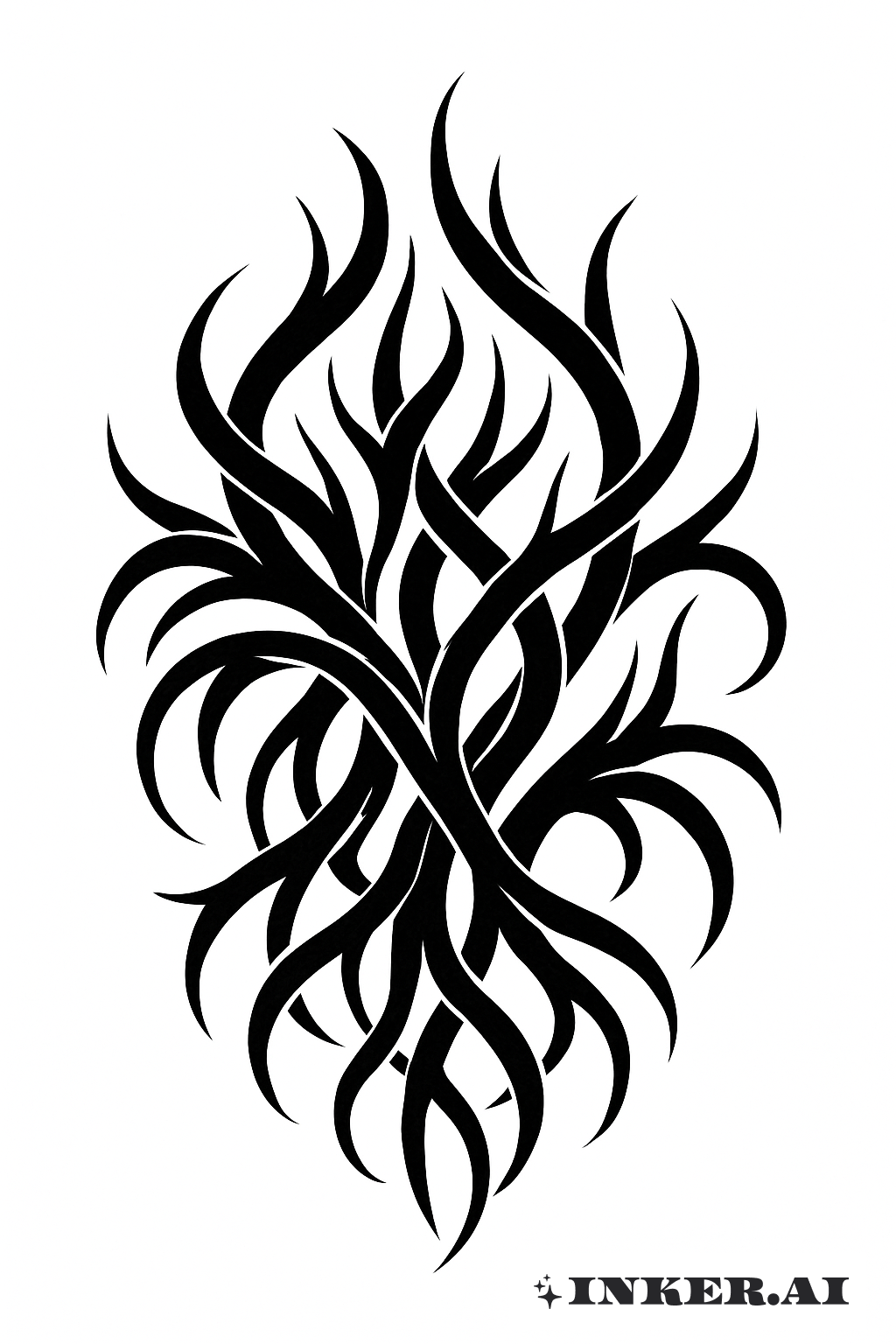 Bold Tribal Lines of a Sagebrush Root