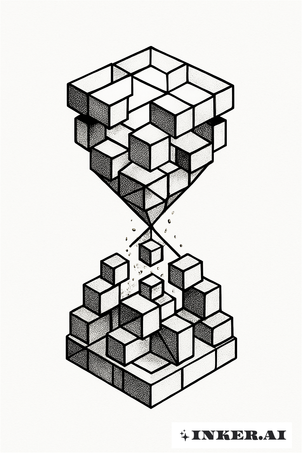 Sabliers Fragmentés de Cubes