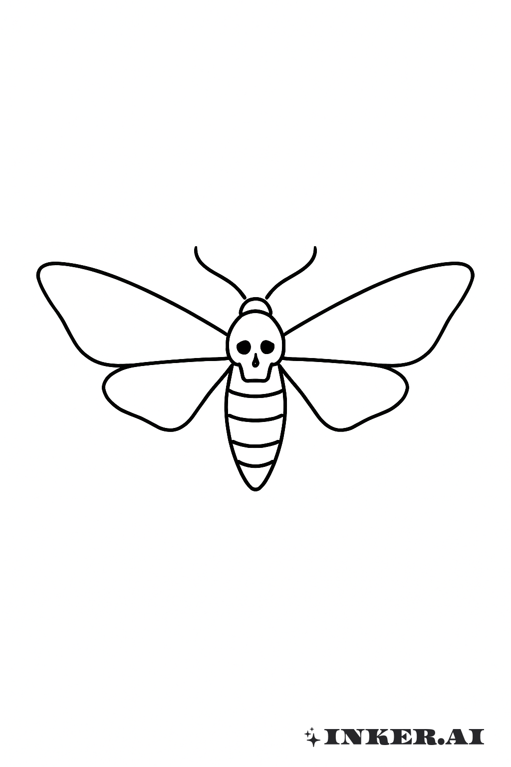 A Death Moth In Simple Flight