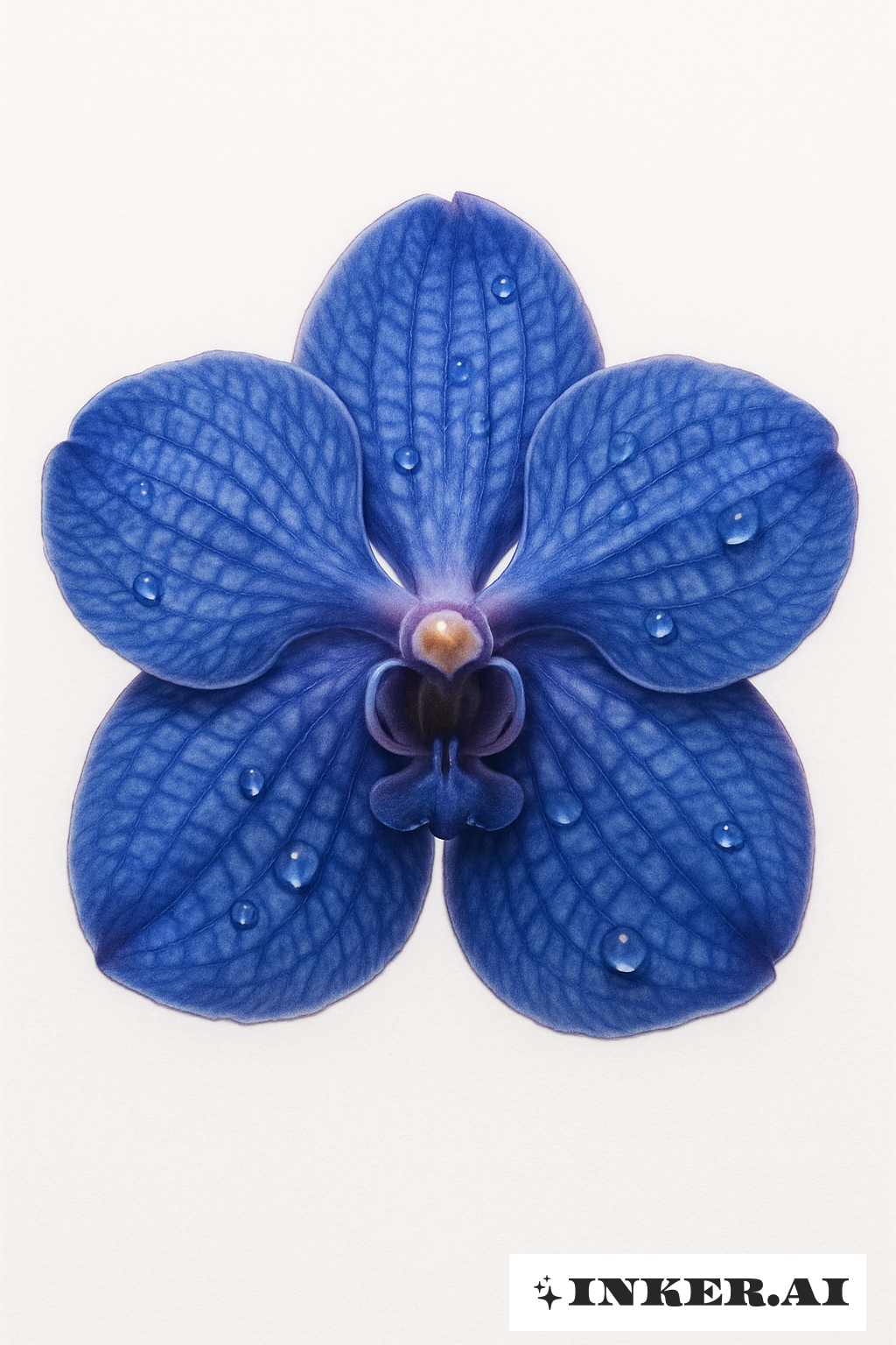 Orquídea Vanda Azul Hiperrealista