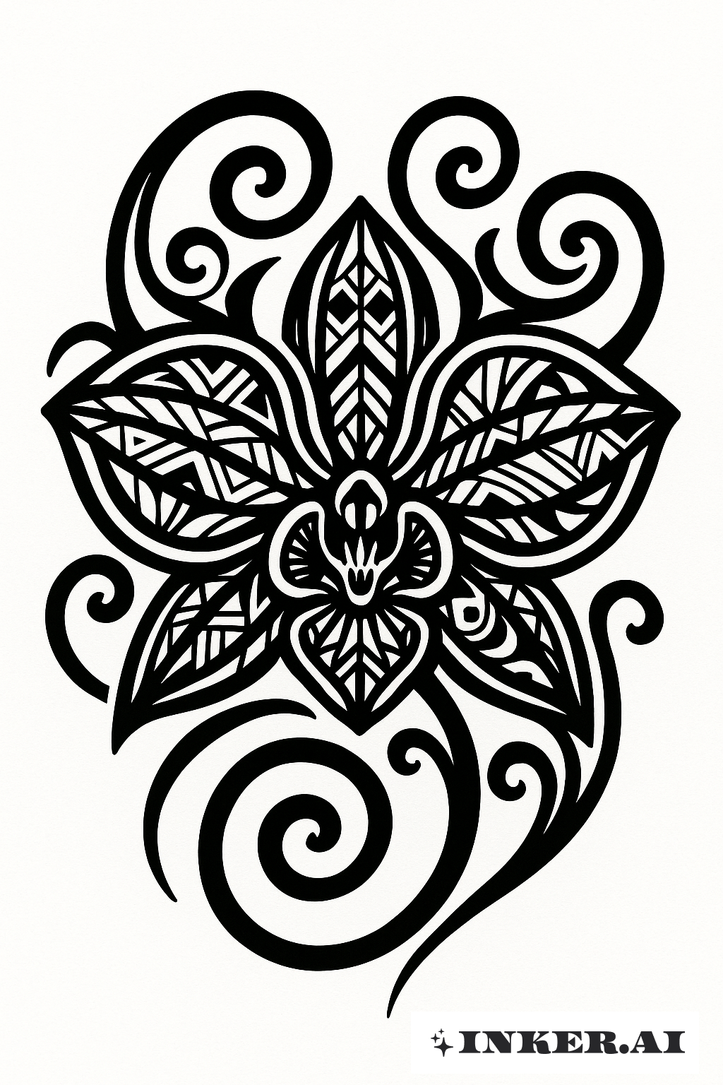 Orquídea Koru Inspirada en los Maori
