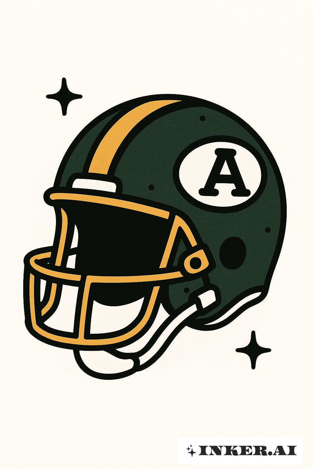 亞倫·羅傑斯頭盔的粗線條