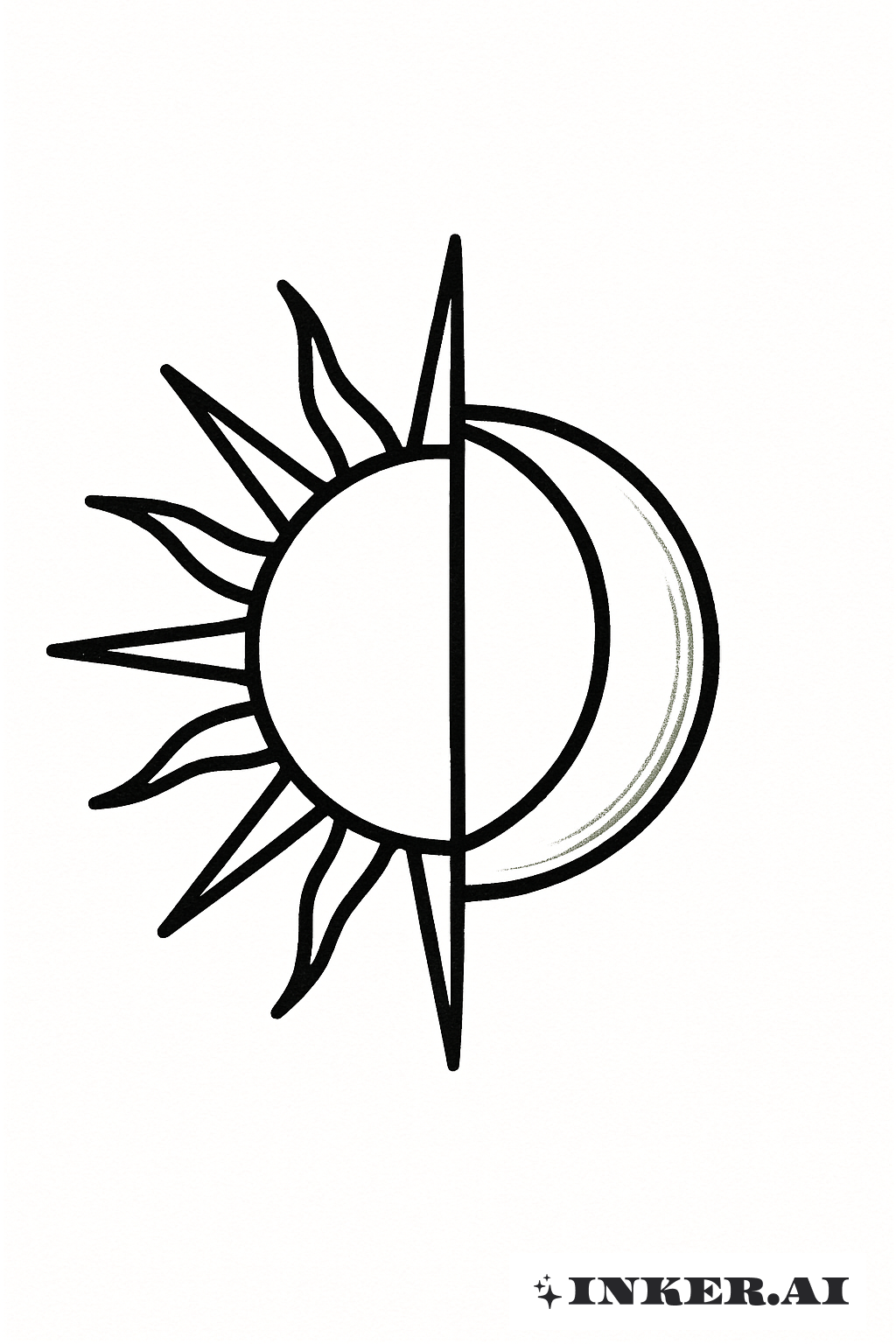 半分の太陽と月の融合