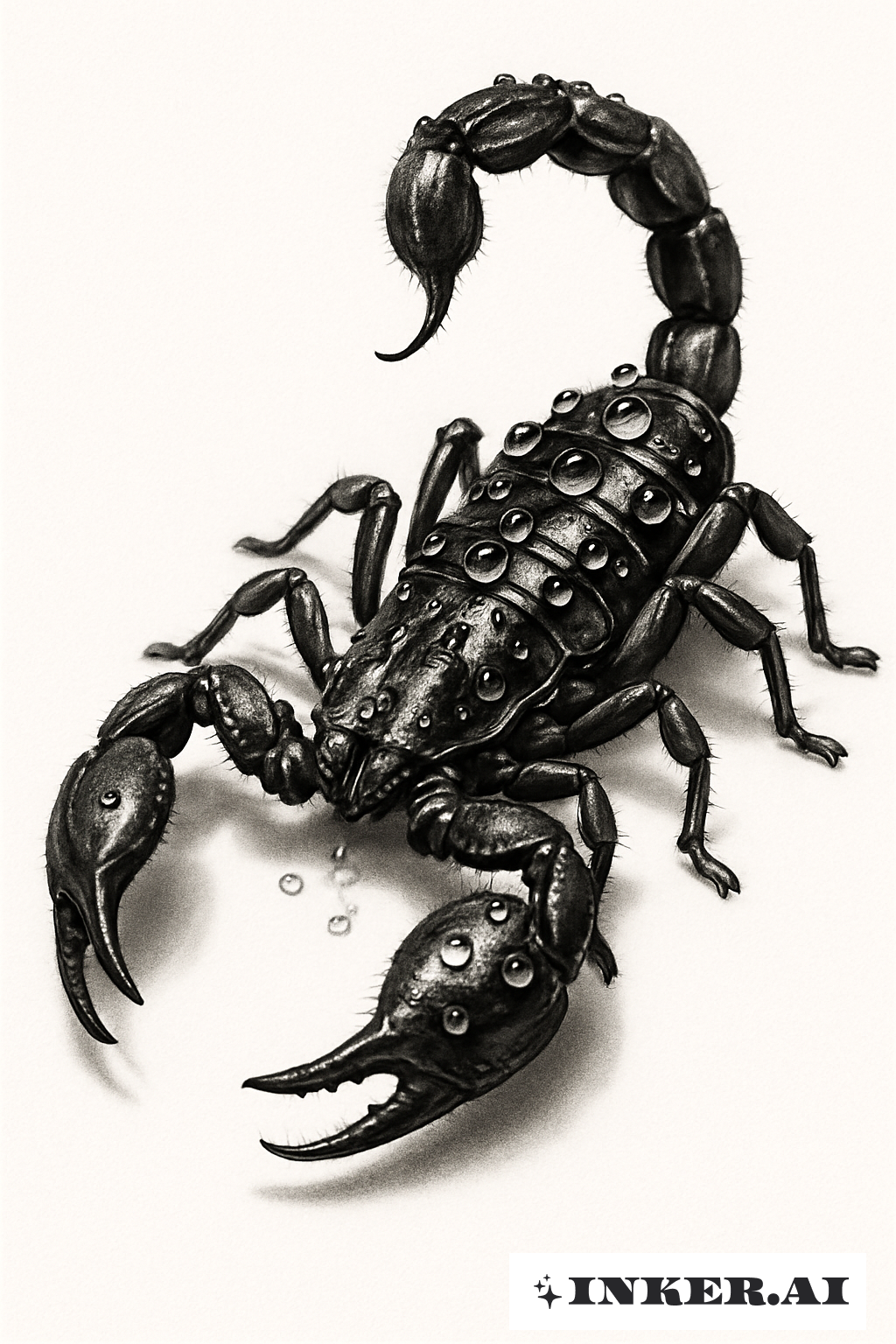 Scorpio with Glistening Morning Dew