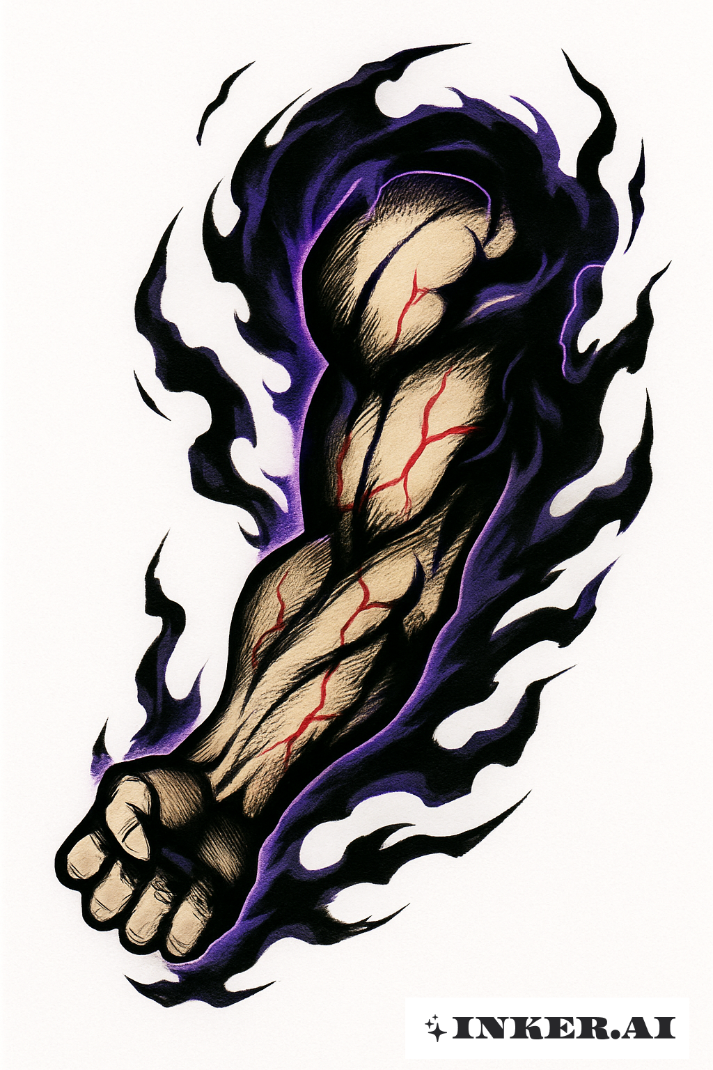 Un bras de héros infecté par le pouvoir obscur