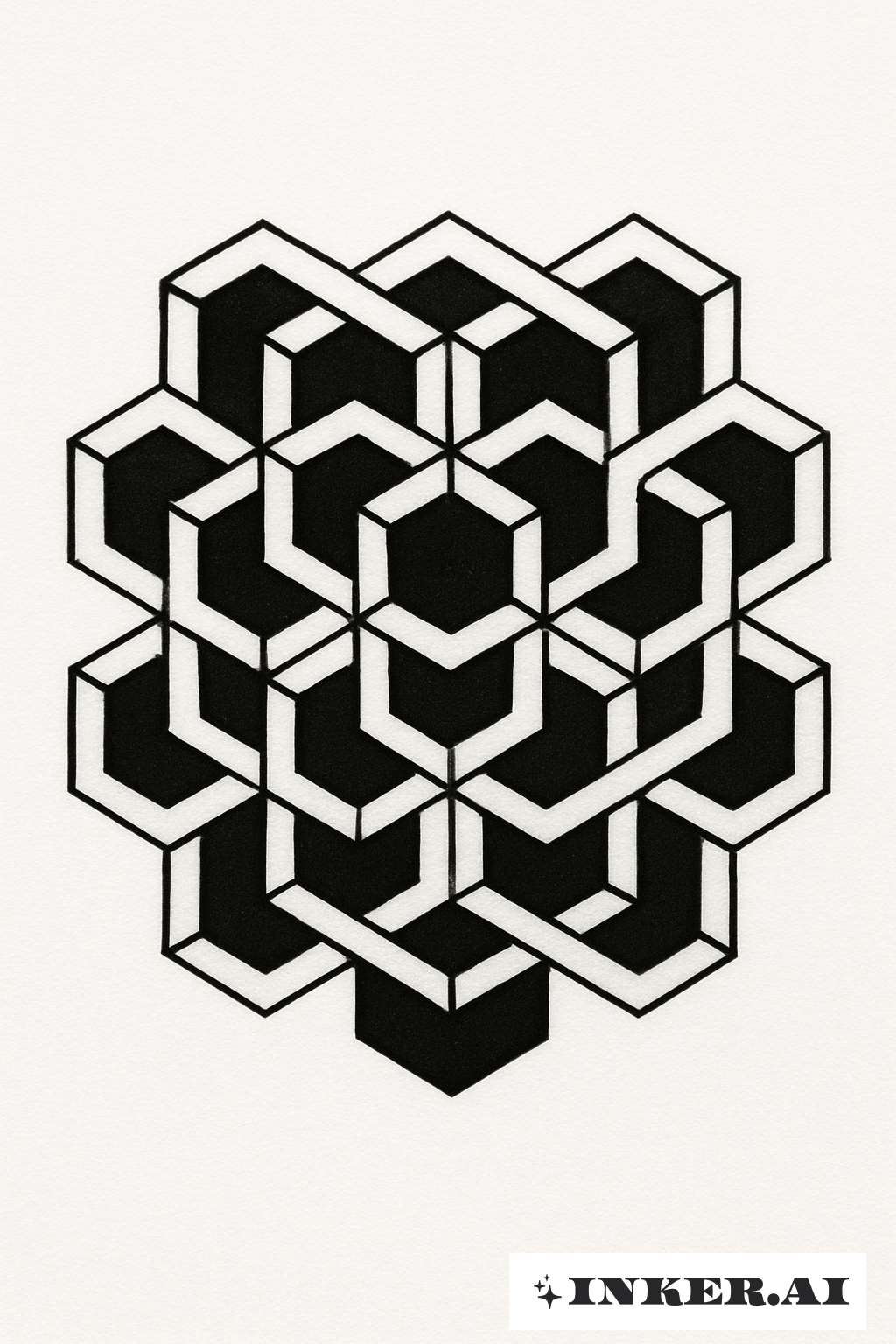 서로 연결된 큐브 블랙아웃