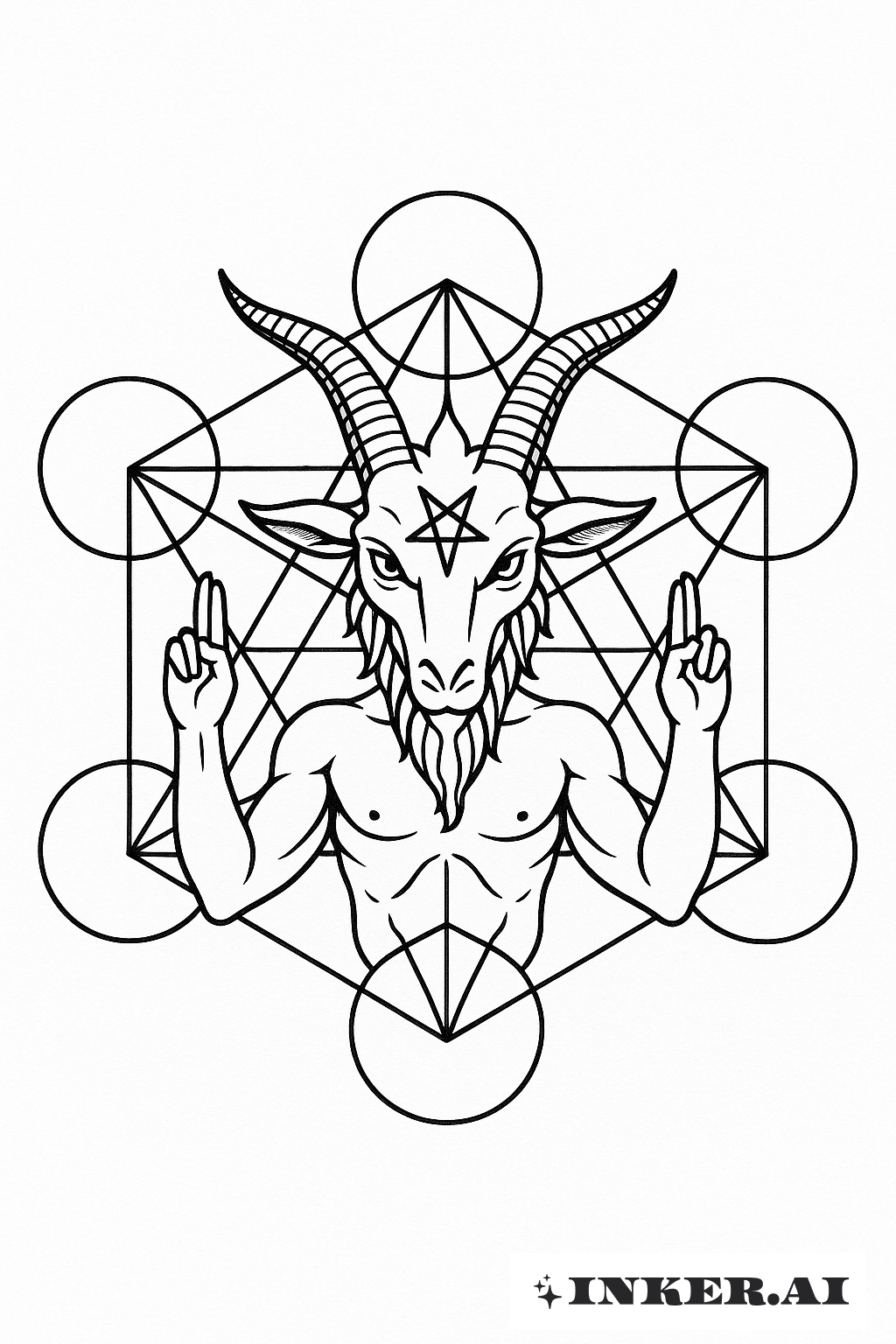 Baphomet Trong Khối Lập Phương Metatron