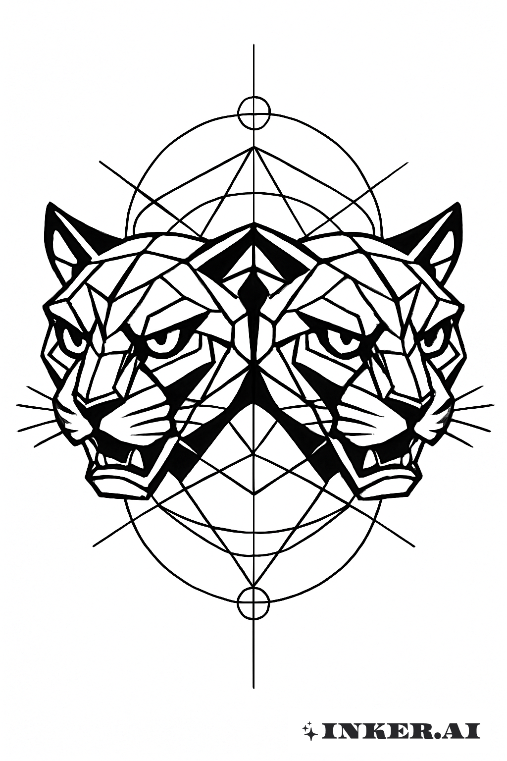 對稱的豹臉與神聖幾何