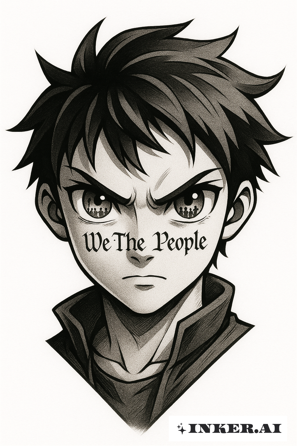 A Determined Gaze Reflects We The People